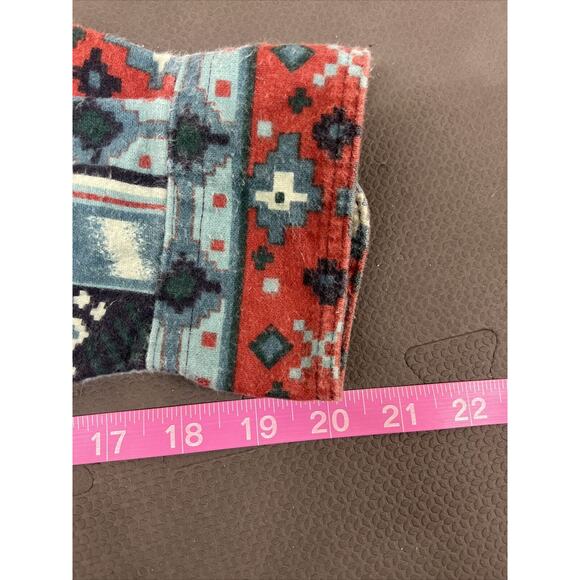 Vintage Woolrich Flannel Shirt Men's Medium Aztec Western Print USA Made Chrty - Picture 11 of 11